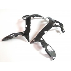 2020+ BMW S1000RR 100% Full Carbon Fiber Frame Covers, Twill Weave Pattern