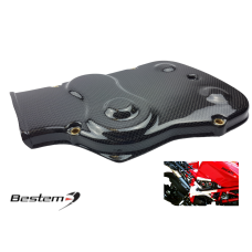Ducati 749/999 Carbon Fiber Cam Belt Cover With Brass Insert  Lower Side
