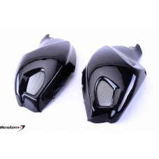 Ducati Monster 696 796 1100 Carbon Fiber Side Tank Covers Fairing 2008-2014