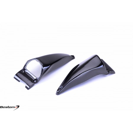 Ducati Streetfighter S 848 Carbon Fiber Air Intake Covers 2, Twill 100% Full Carbon