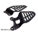 2006-2020 Yamaha R6 Carbon Fiber Heel Guard Foot Peg Mount Plates Plain Weave
